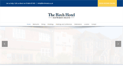 Desktop Screenshot of birchhotel.co.uk